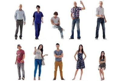 10个3D人物模型免费下载 10 people 3D Models