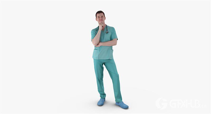 7个医护人物3D模型 Medical Collection x7 3D Models