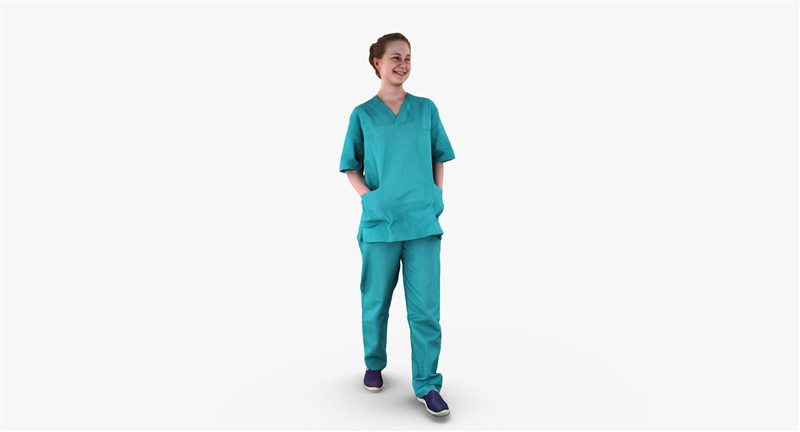 7个医护人物3D模型 Medical Collection x7 3D Models