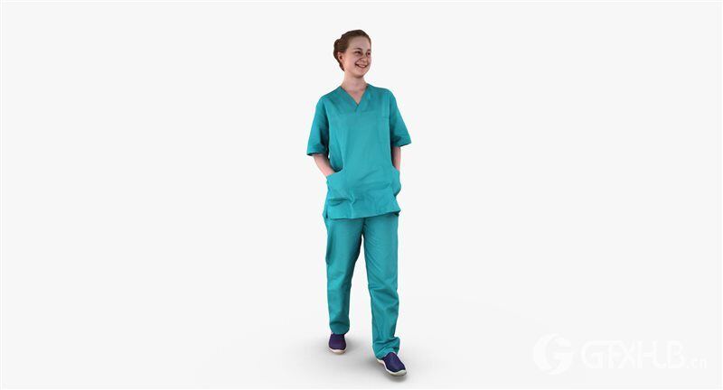 7个医护人物3D模型 Medical Collection x7 3D Models