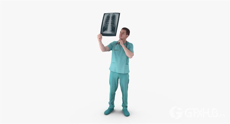 7个医护人物3D模型 Medical Collection x7 3D Models