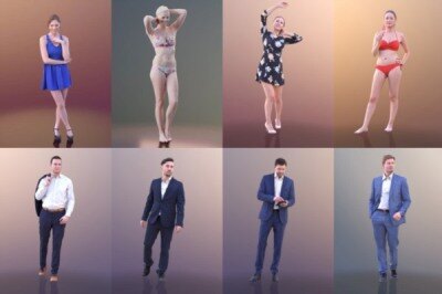 458个C4D人物模型合集 3D PEOPLE – Mega Collection for Cinema 4D