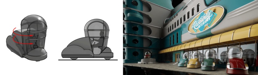 复古未来主义建筑3D模型（blend格式） Kitbash3D – AtomPunk