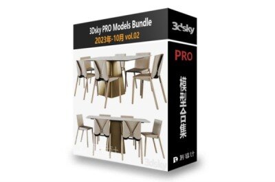 3dsky Pro 2023年10月3D模型合辑第二季 | 115套 | 6.55GB