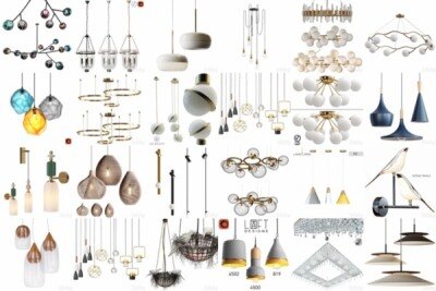 122套高精度灯具3D模型合集 3DSky PRO 122 Lamp 3D model collection