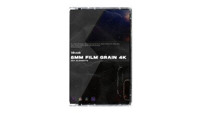 23个专业8mm复古电影胶片颗粒效果叠加视频素材 Blindusk – 8mm FILM GRAIN