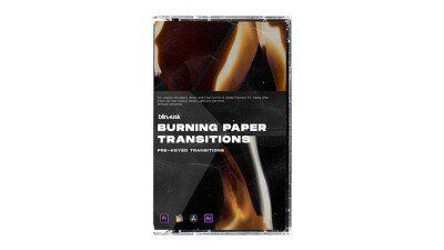4K纸张燃烧效果转场视频素材 Blindusk – Burning Paper Transitions