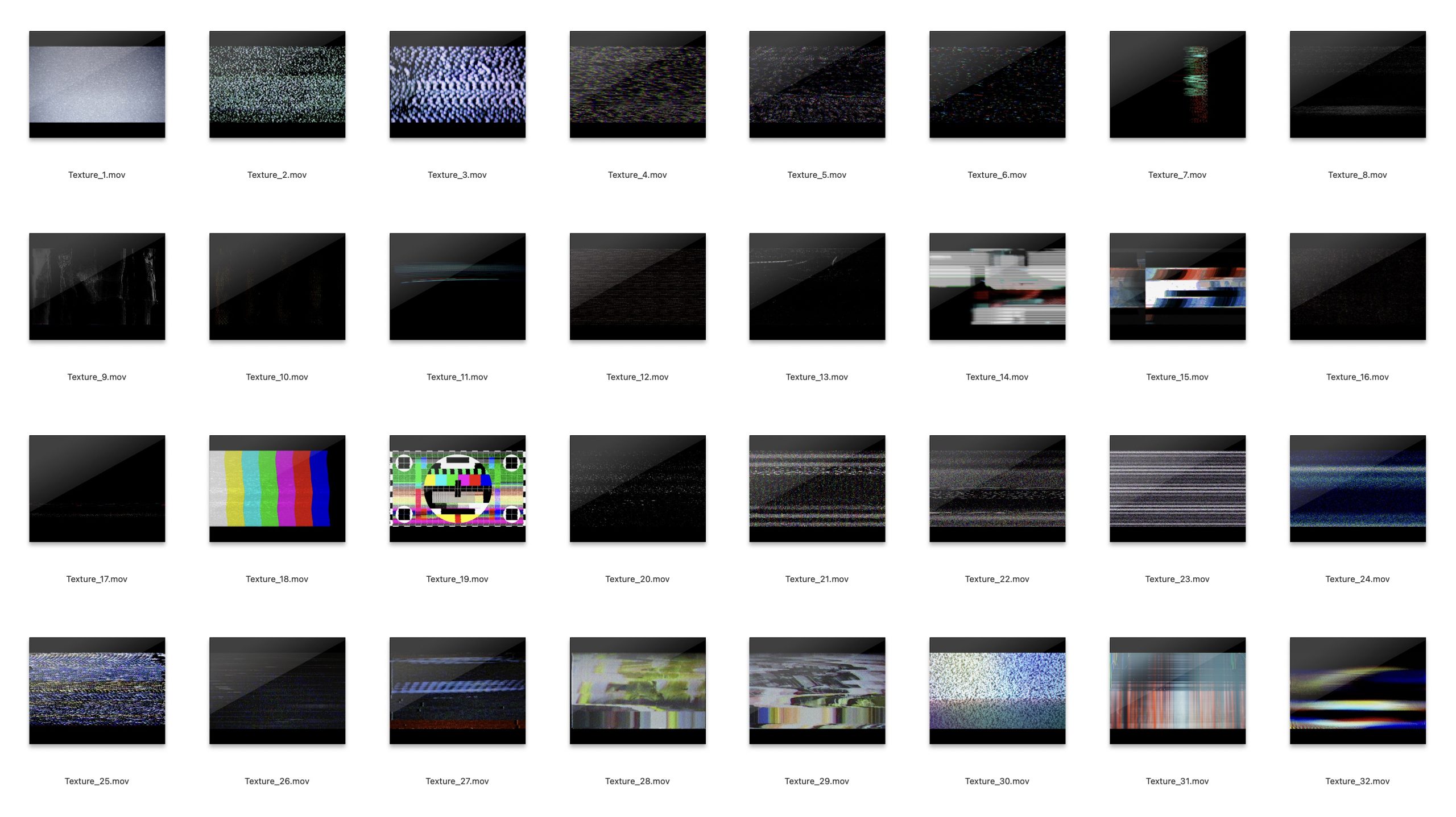 37个老式电视像素故障转场过渡+音效 Blindusk - Pixels Glitch TV
