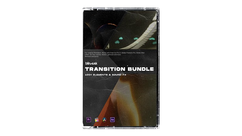 复古电影胶片噪点灼烧划痕视频转场素材 Blindusk - Transitions Bundle