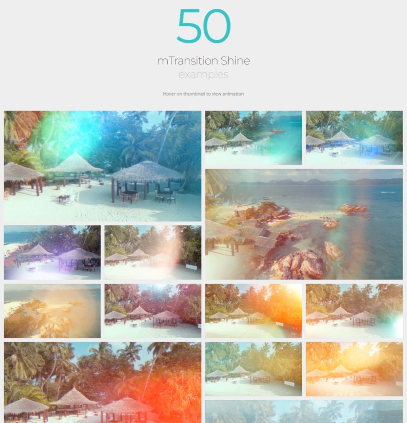 51个唯美真实镜头光效散景动画视频过渡转场预设 MotionVFX - mTransition Shine