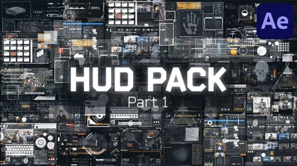 科技感UI用户界面动画 Videohive - HUD Pack Part 1