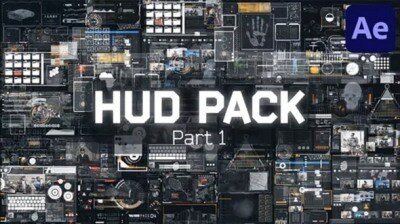 科技感UI用户界面动画 Videohive – HUD Pack Part 1