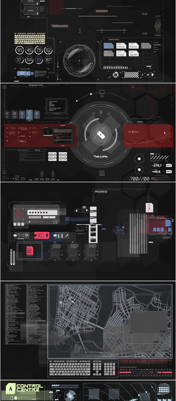 AE模板 - 科技感UI用户界面动画 Videohive - HUD Pack Part 3