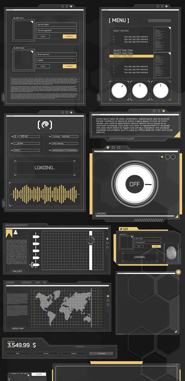 AE模板 - 科技感UI用户界面动画 Videohive - HUD Pack Part 5