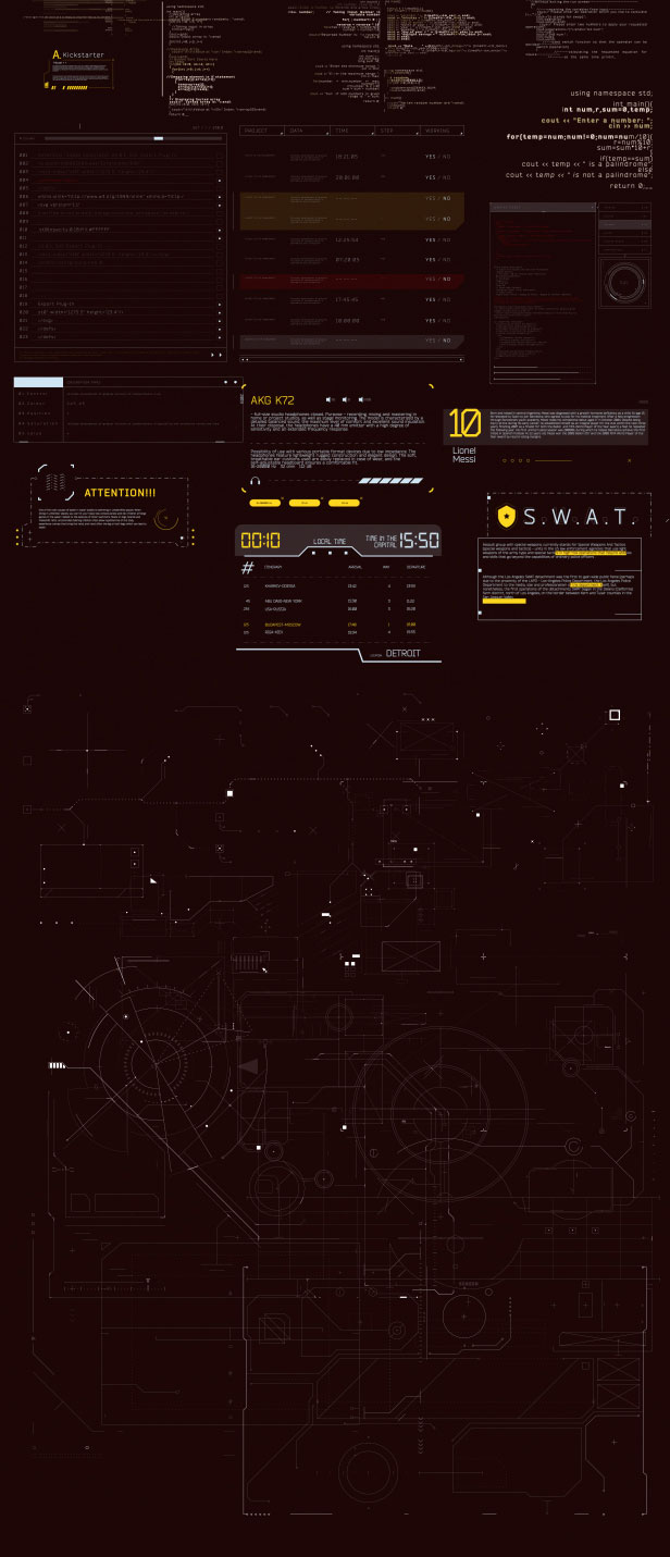 AE模板 - 科技感UI用户界面动画 Videohive - HUD Pack Part 7