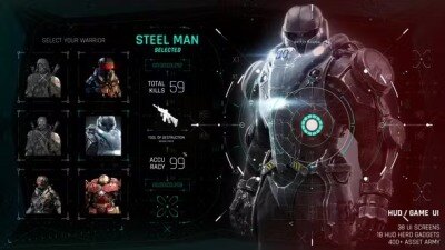 AE模板-456个未来科技军事战争游戏UI界面HUD图形元素动画 Videohive – HUD GAME UI