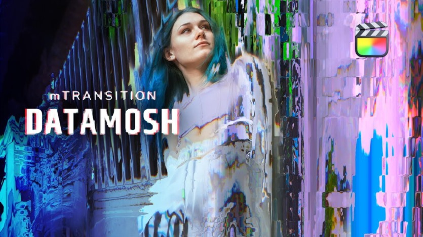 52种数字故障扭曲失真毛刺干扰视觉转场动画预设 MotionVFX - mTransition Datamosh