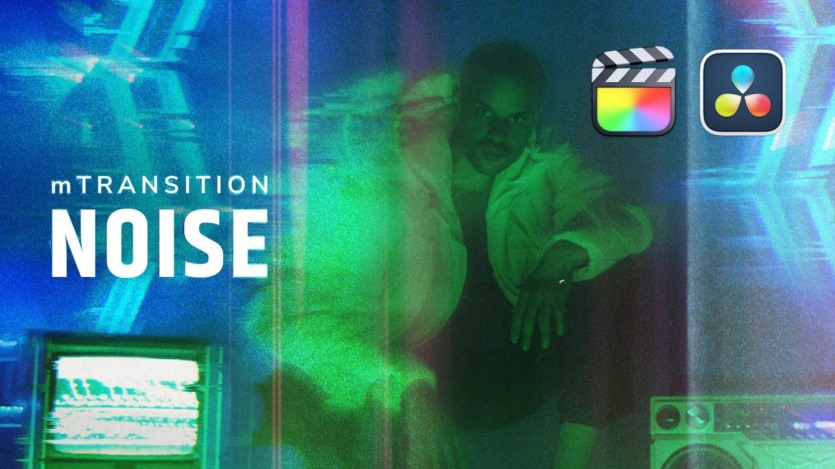 69种电影划痕噪点扭曲变形拉伸视频转场过渡预设 MotionVFX - mTransition Noise