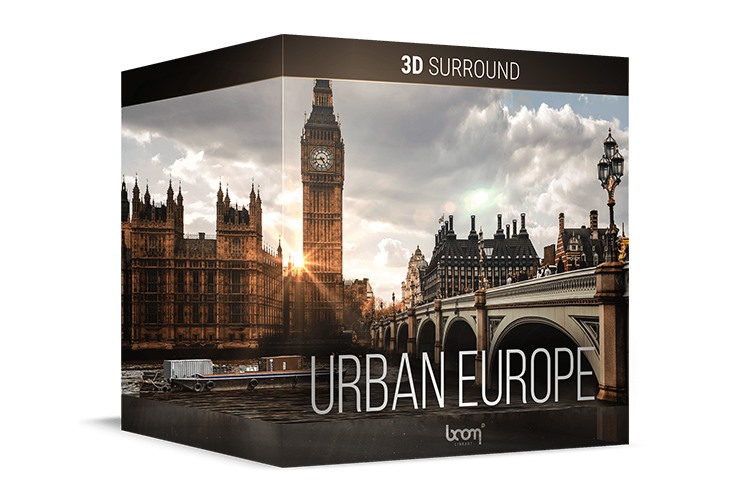 沉浸式3D环绕声欧洲城市氛围音效 Boom Library - Urban Europe 3D Surround & Stereo