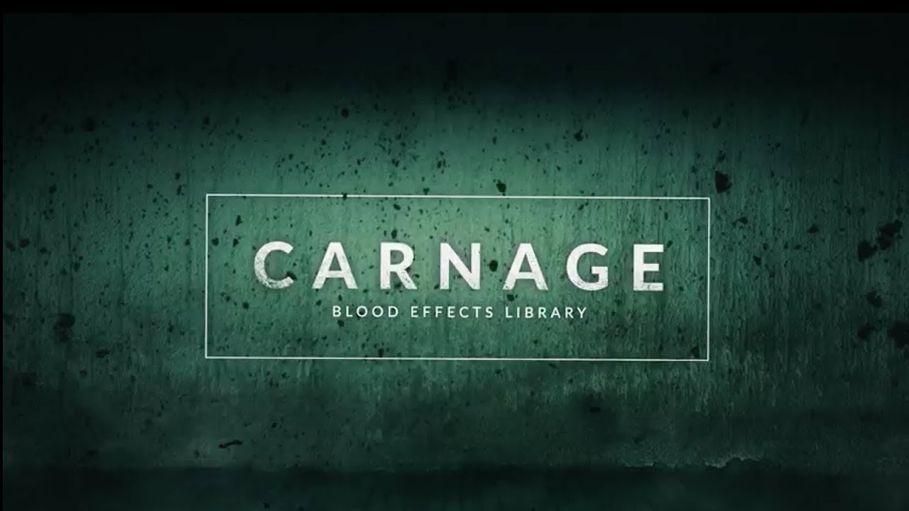 296个实拍滴血血液喷溅血迹绿幕特效合成4K视频素材 RocketStock - Carnage 296 Blood Video Effects