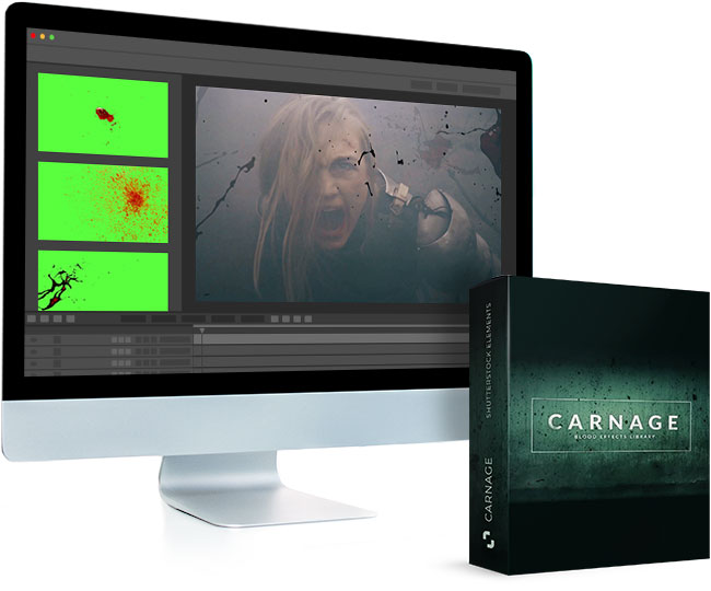 296个实拍滴血血液喷溅血迹绿幕特效合成4K视频素材 RocketStock - Carnage 296 Blood Video Effects