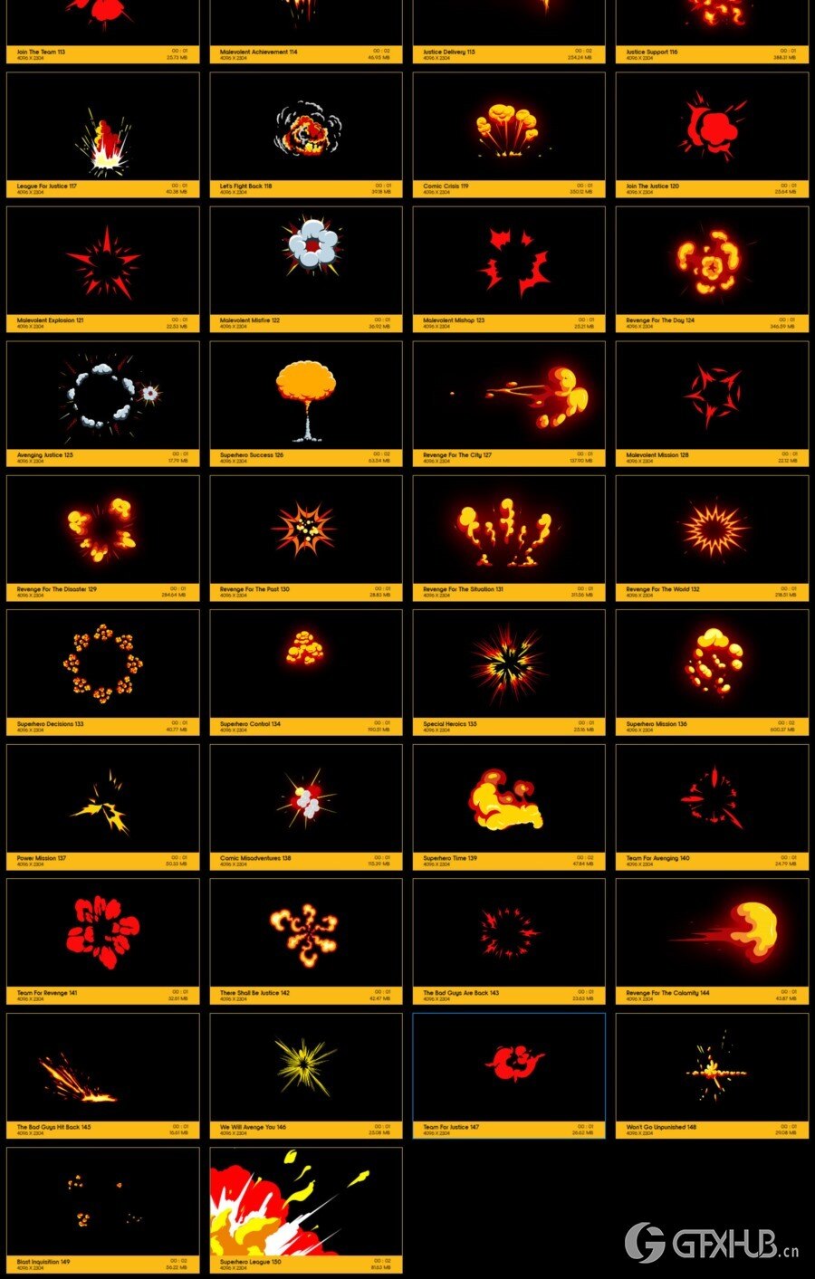 150个动漫卡通烟雾爆炸MG动画特效+AE工程 V26: Comic Explosions