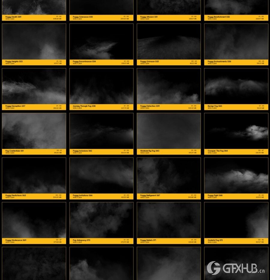 100个烟雾飘渺流动气氛渲染特效合成动画 V29: Through The Fog