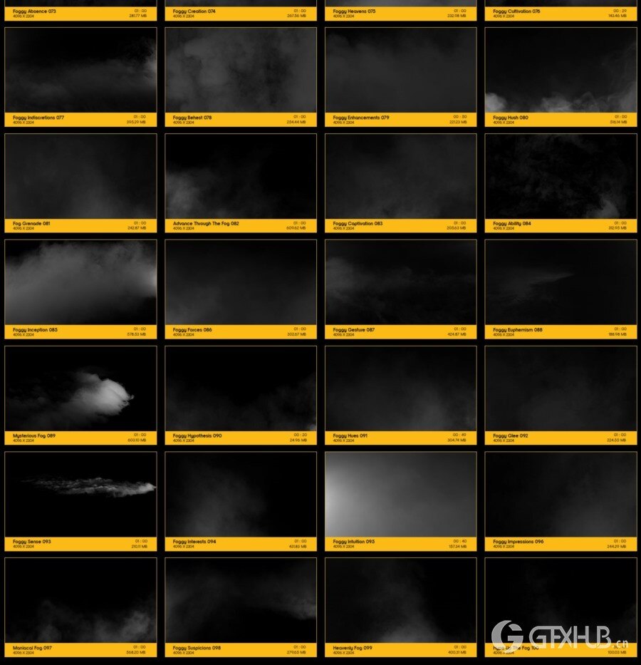 100个烟雾飘渺流动气氛渲染特效合成动画 V29: Through The Fog