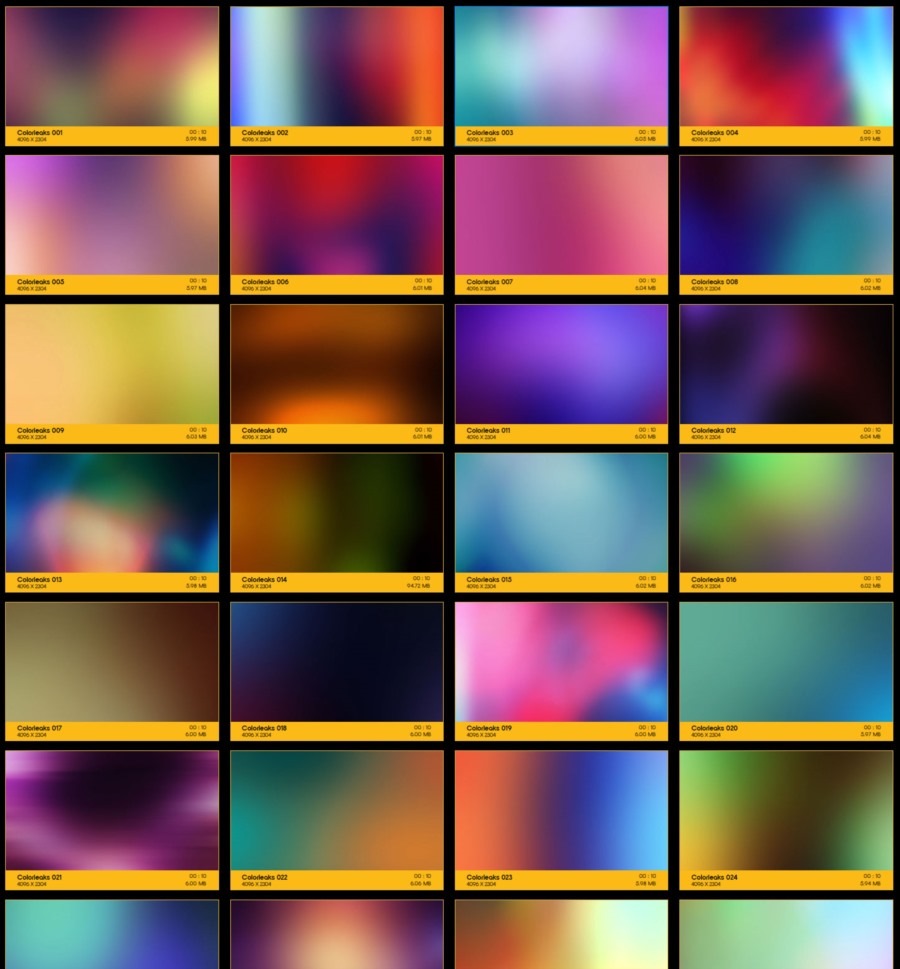 103个唯美梦幻彩色光效叠加动画 V44: Color Leaks