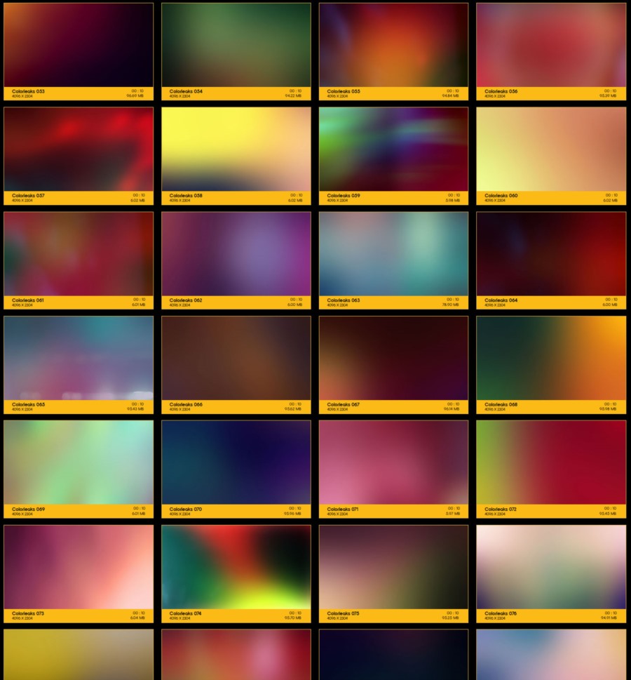 103个唯美梦幻彩色光效叠加动画 V44: Color Leaks