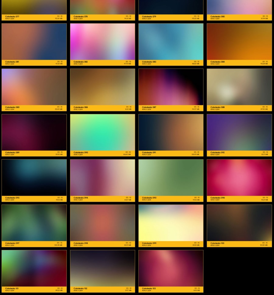 103个唯美梦幻彩色光效叠加动画 V44: Color Leaks