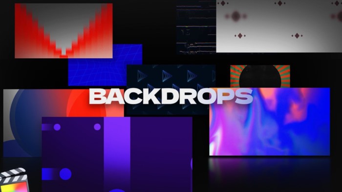 50个动态抽象创意线条图形背景动画 Backdrops for Final Cut Pro