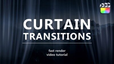 20种方块图形动画转场过渡 Curtain Transitions for FCPX