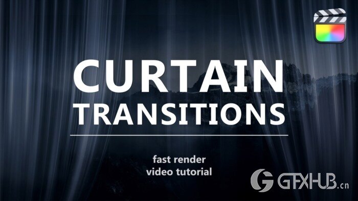 20种方块图形动画转场过渡 Curtain Transitions for FCPX