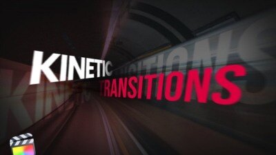 50种带文字标题视频转场特效过渡动画 Kinetic Transitions for Final Cut Pro