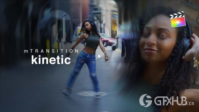 50个动态快闪缩放移动旋转文字标题转场预设 MotionVFX - mTransition Kinetic