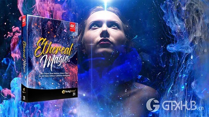 85组流体烟雾特效美学艺术抽象背景动画4K视频素材 V31: Ethereal Magic