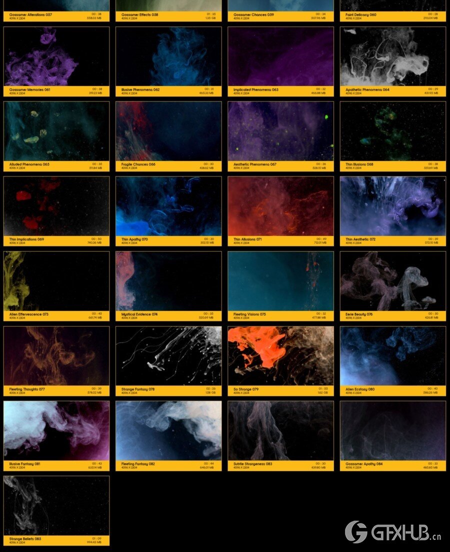 85组流体烟雾特效美学艺术抽象背景动画4K视频素材 V31: Ethereal Magic