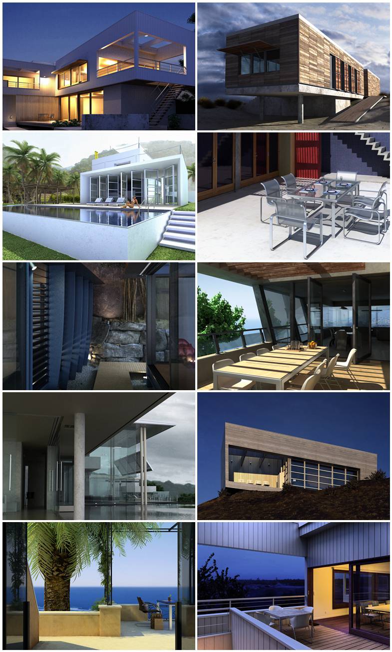 10个高精度别墅会所3D模型场景 Evermotion - Archexteriors vol.2