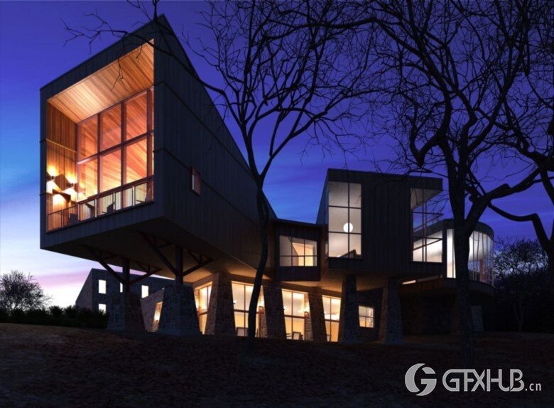 10个高精度高层建筑会所3D模型场景 Evermotion - Archexteriors vol.5