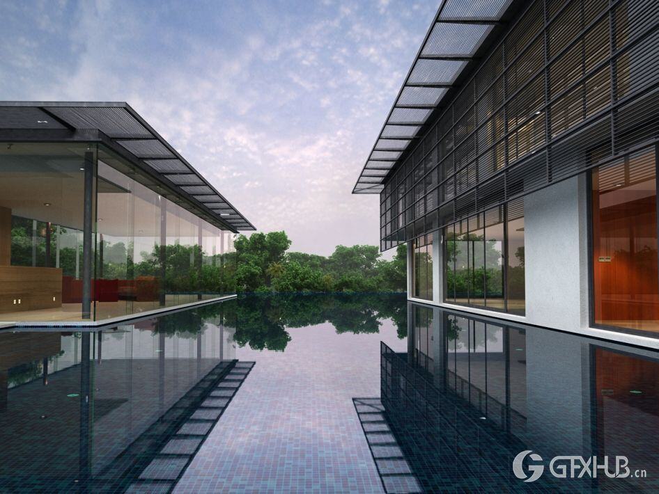 10个办公建筑别墅3D模型场景 Evermotion - Archexteriors vol.8