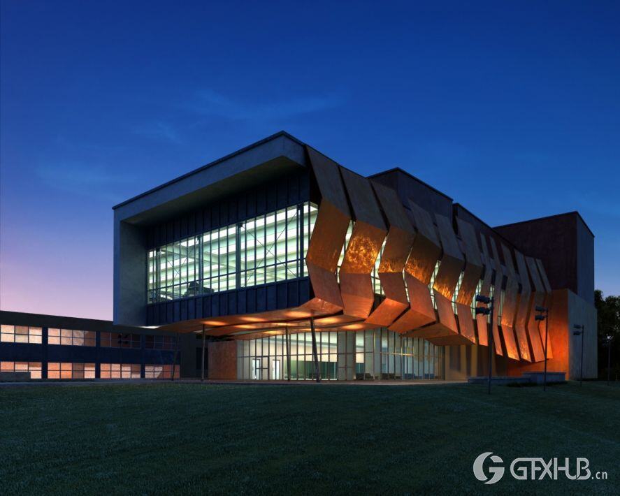 10个公共建筑别墅3D模型场景 Evermotion - Archexteriors vol.9