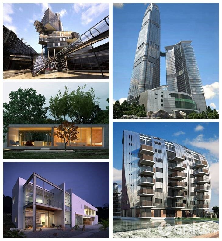 10个高层建筑别墅3D模型场景 Evermotion - Archexteriors vol.10