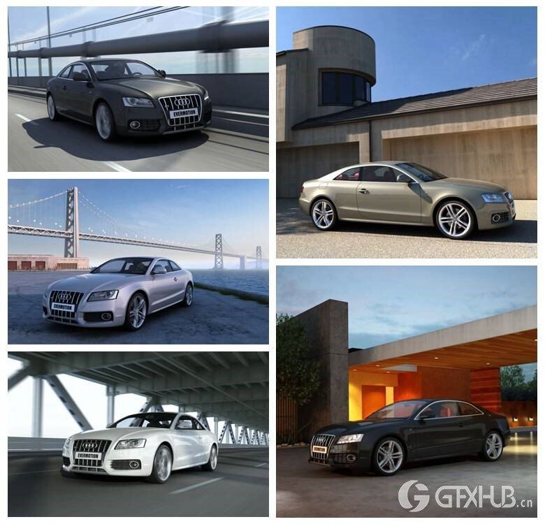 10个高质量3D模型场景含汽车模型 Evermotion - Archexteriors vol.12