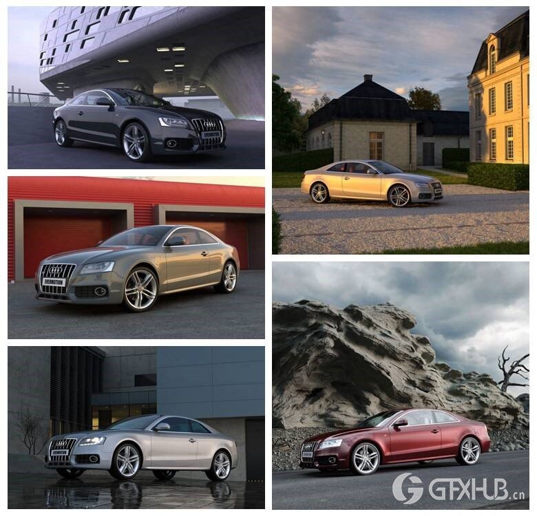 10个高质量3D模型场景含汽车模型 Evermotion - Archexteriors vol.12