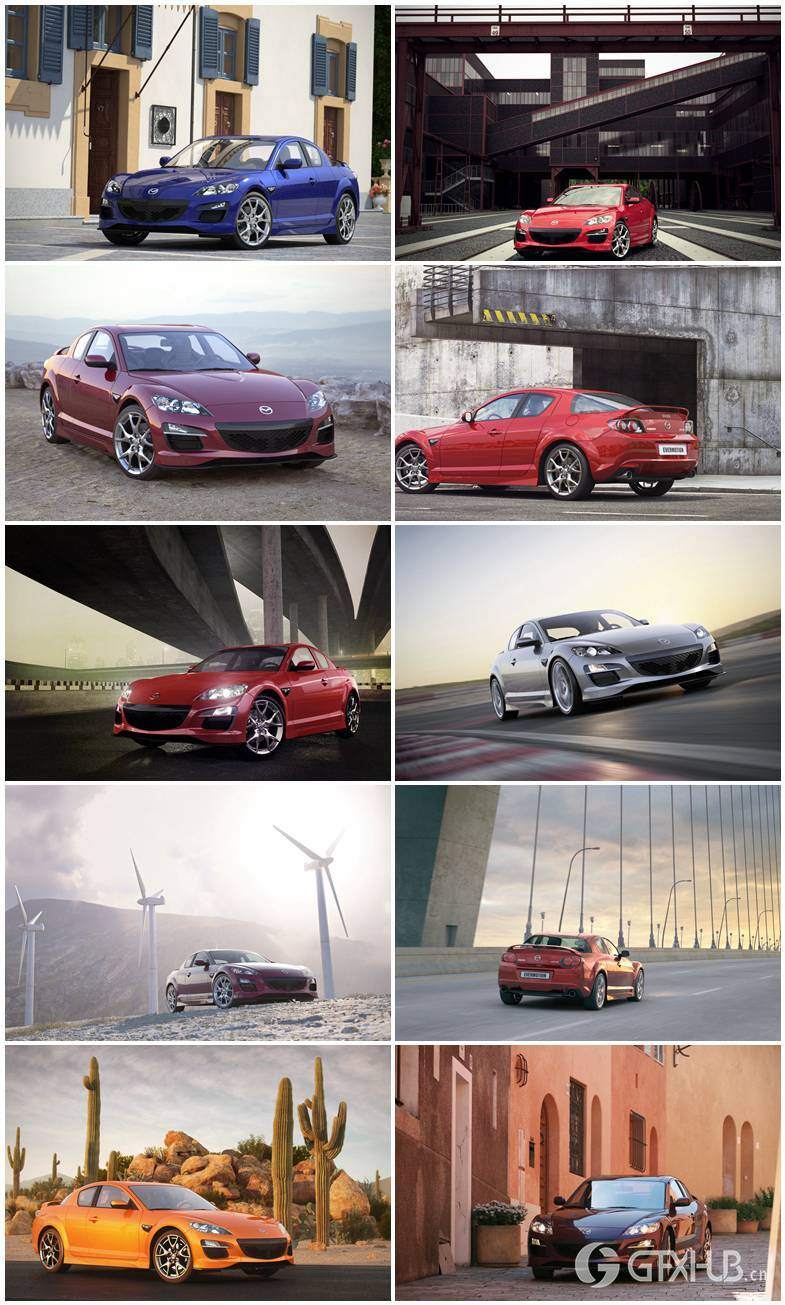 10个高质量3D模型场景含汽车模型 Evermotion - Archexteriors vol.15