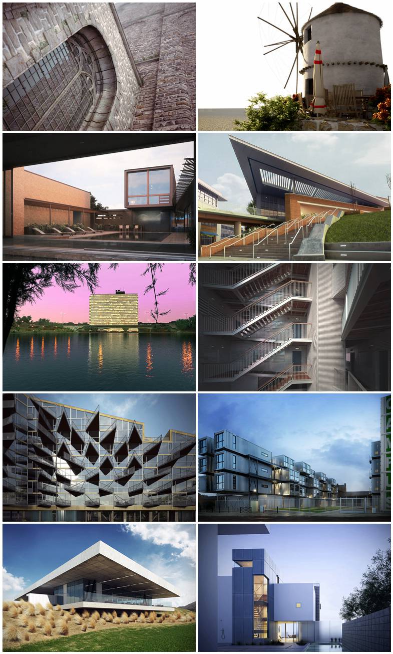10个高质量建筑3d模型场景 Evermotion - Archexteriors vol.16