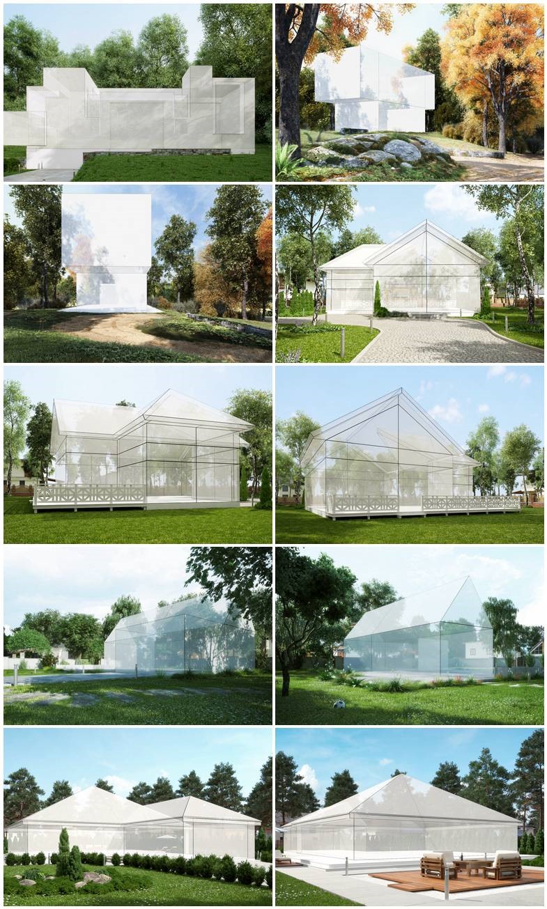 10个建筑体块景观地形3d模型场景 Evermotion - Archexteriors vol.18