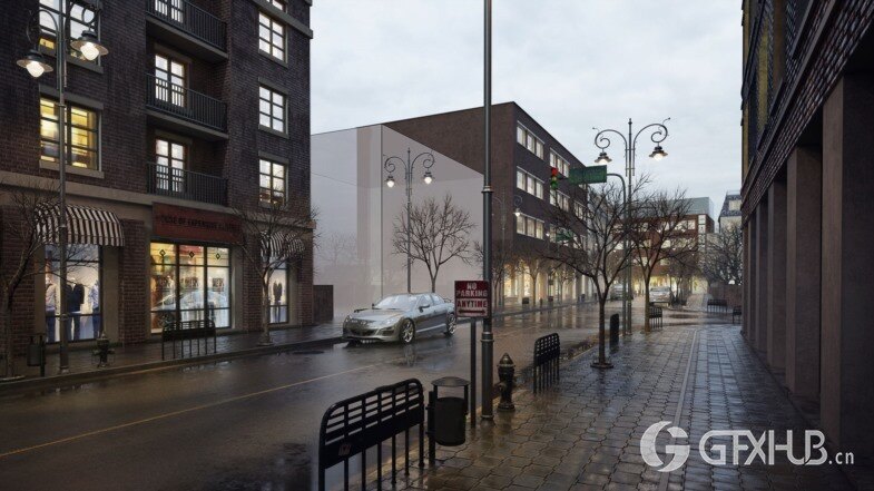 10个建筑体块景观地形3d模型场景 Evermotion - Archexteriors vol.19