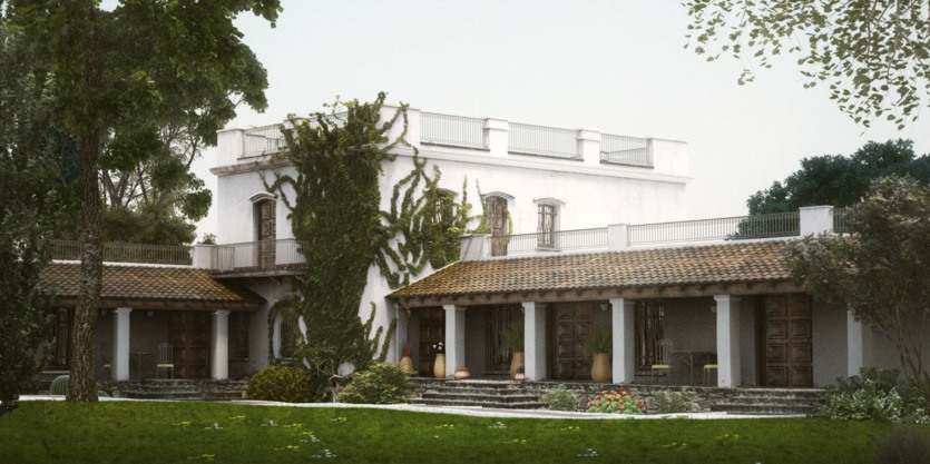 10个高品质墨西哥庄园3d模型场景 Evermotion - Archexteriors vol.22